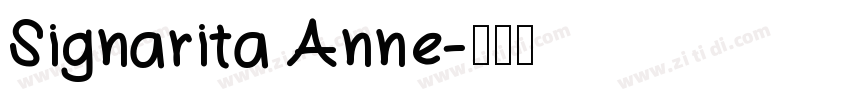 Signarita Anne字体转换